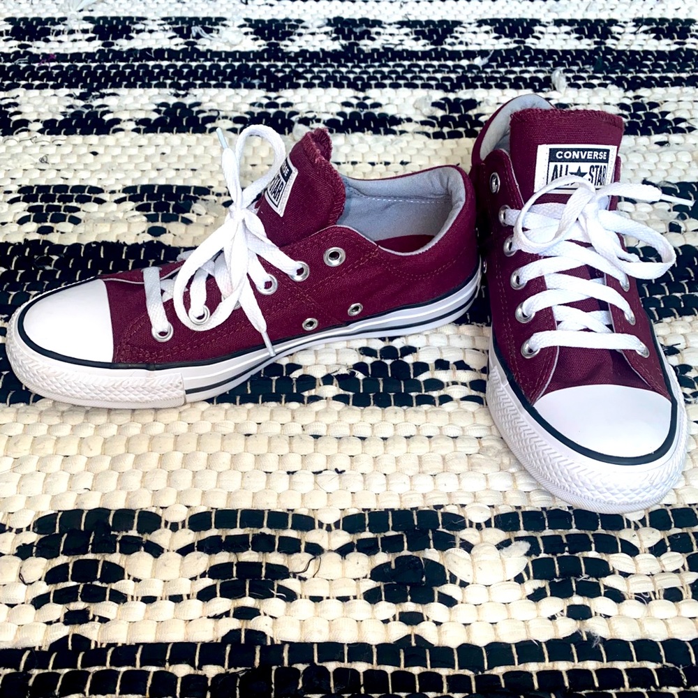 Burgundy Converse